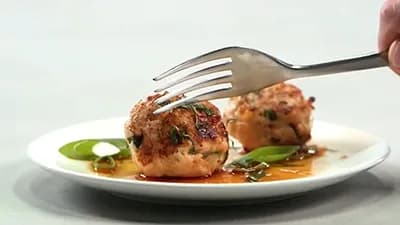 Boulettes de poulet au basilic